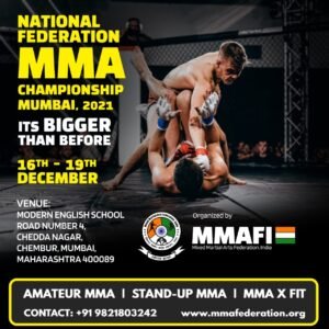 Read more about the article National Federation MMA Championship 2021, Mumbai (Commpleted)