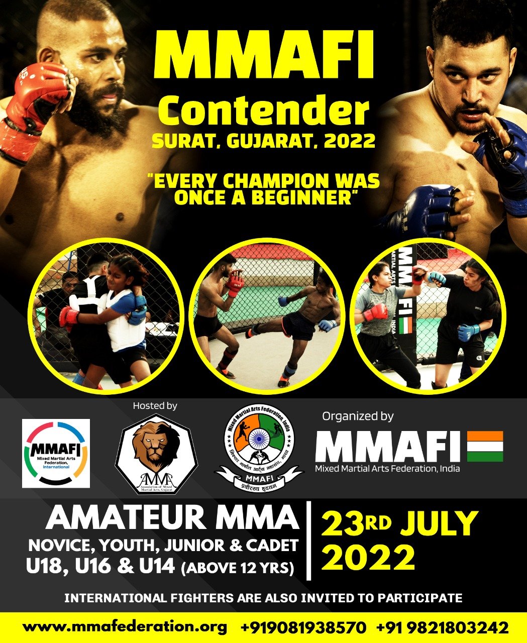 You are currently viewing Athlete Registration Form for MMAFI Contender 2022, Surat, Gujarat